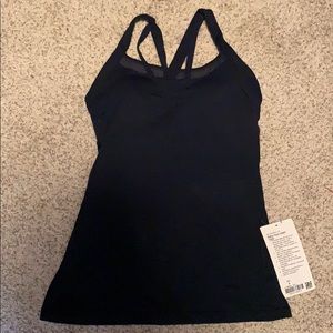 NWT Navy blue lululemon rally your heart tank